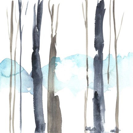 Framed Snow Line IV Print