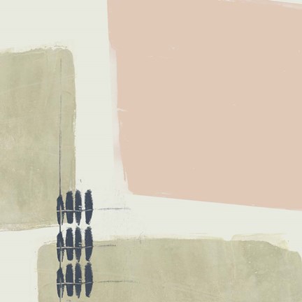 Framed Monotype Abstraction I Print