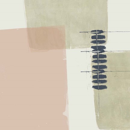 Framed Monotype Abstraction II Print