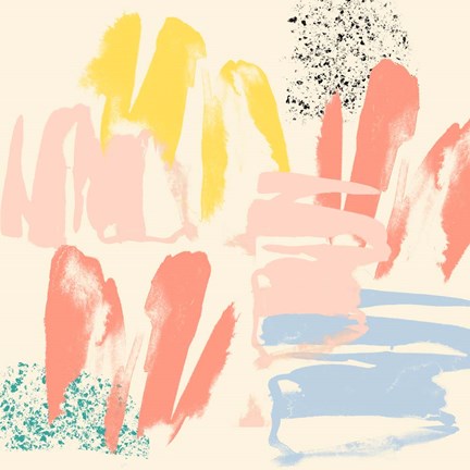 Framed Retro Op I Print