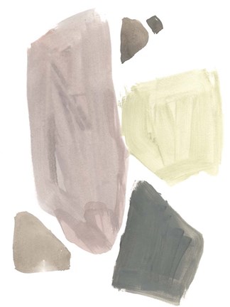 Framed Muted Mod Shapes III Print