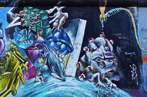 Framed Berlin Wall 9 Print