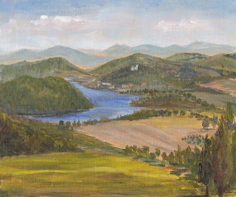 Framed Nostalgic Tuscany III Print