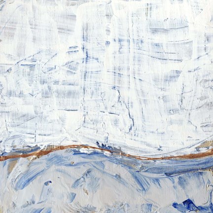 Framed Blue Highlands IV Print