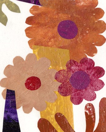 Framed Fiesta Floral I Print