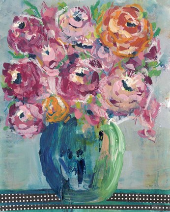 Framed Feisty Floral II Print