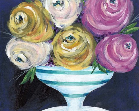 Framed Cotton Candy Floral III Print