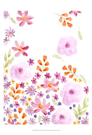 Framed Blush Blooms I Print