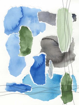 Framed Organic Groove I Print