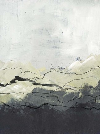 Framed Winter Mountains II Print