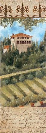 Framed Tuscany Villa II Print