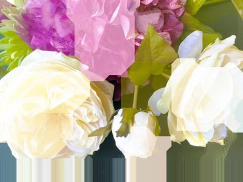 Framed Urban Flowers 18 Print