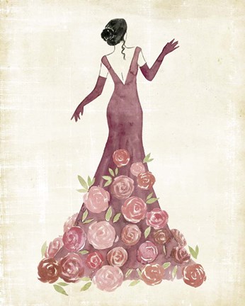 Framed Garland Gown II Print