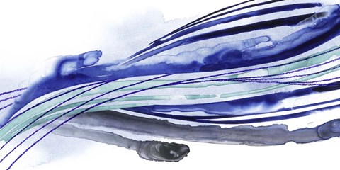 Framed Wave Surge I Print