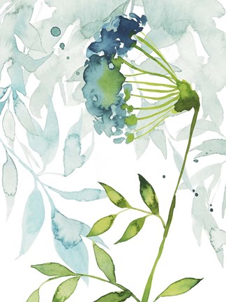 Framed Flower &amp; Leaf Layers I Print