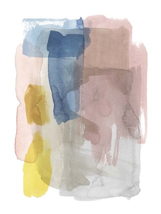 Framed Puddle Pastel I Print