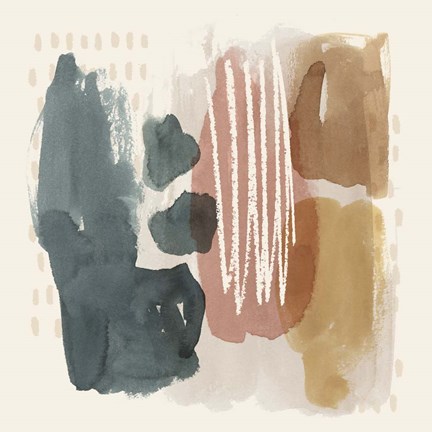 Framed Ochre Echo III Print