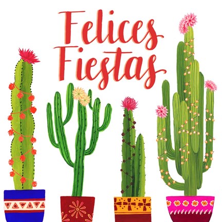 Framed Navidad Tropical II Print