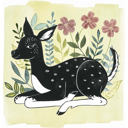 Framed Floral Forester II Print