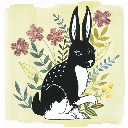 Framed Floral Forester IV Print