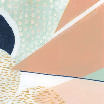 Framed Peach Eclipse III Print