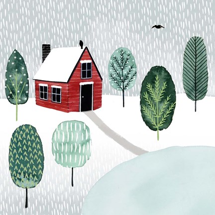 Framed Christmastown I Print