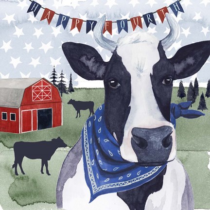 Framed American Herd  II Print