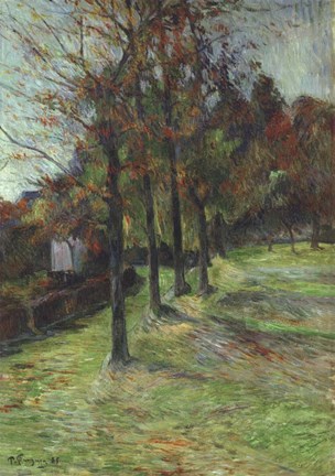 Framed Road in Rouen II, 1885 Print