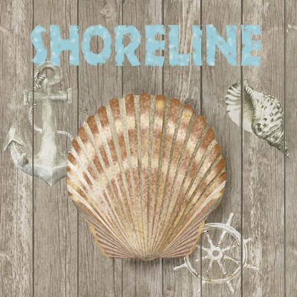 Framed High Tide Shoreline II Print