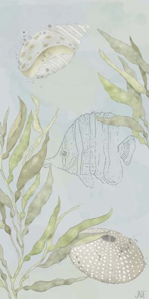 Framed Water Gardens II Print