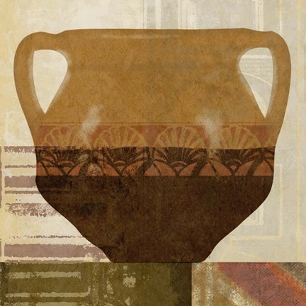 Framed Ethnic Pot II Print
