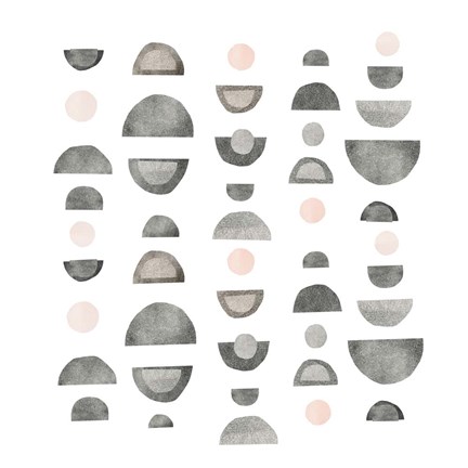 Framed Half Circles IV Print