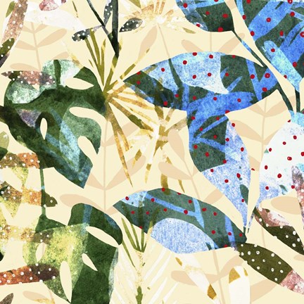 Framed Technicolor Jungle III Print