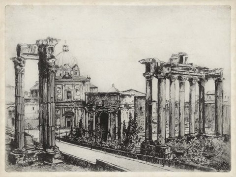 Framed Scenes in Roma Print