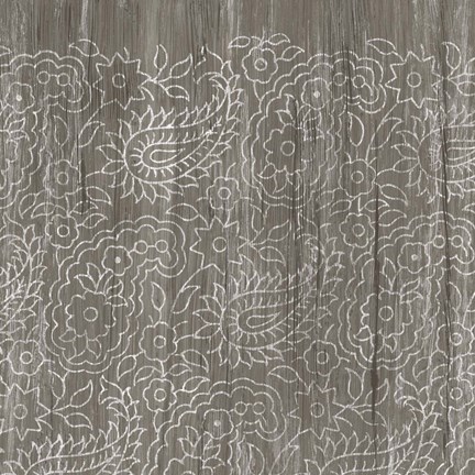 Framed Weathered Wood Patterns XI Print