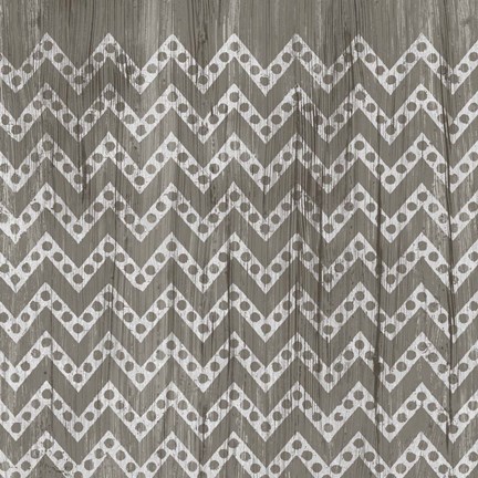 Framed Weathered Wood Patterns XII Print