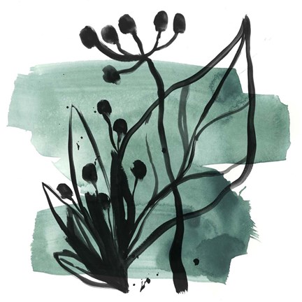 Framed Tropical Sumi-e IX Print