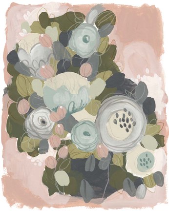 Framed Blossom Cascade I Print