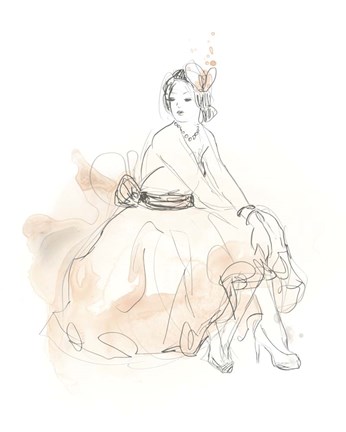 Framed Blush &amp; Grey Fashion II Print