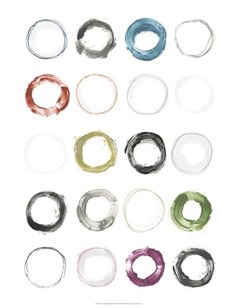 Framed Circular Magnetism II Print