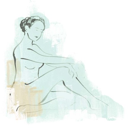 Framed Colorblock Figure III Print