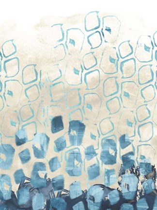 Framed Pattern Shore I Print