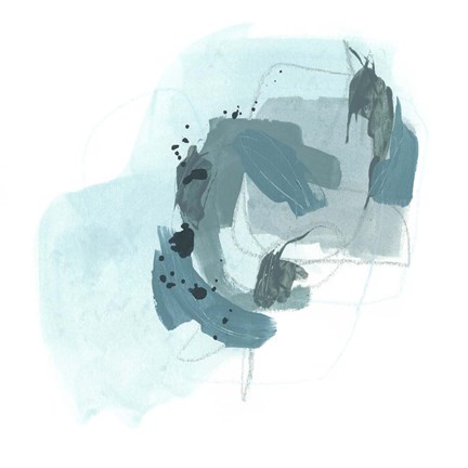 Framed Aqua Stellar II Print