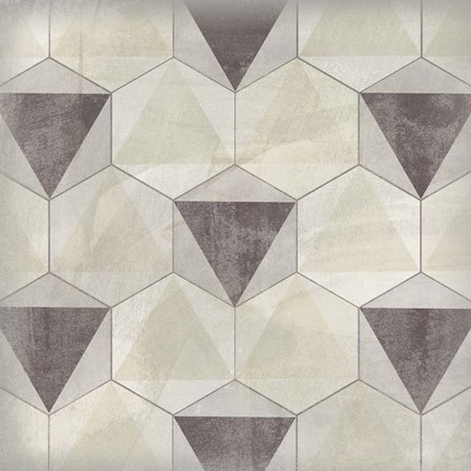 Framed Hexagon Tile II Print