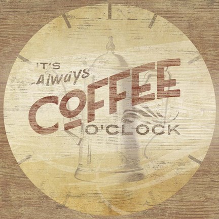 Framed Beverage O&#39;Clock I Print