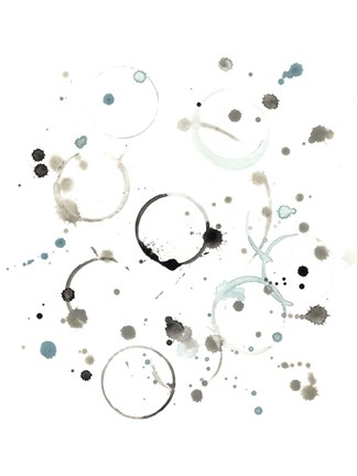 Framed Liquid Orbit I Print