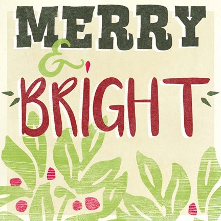 Framed Let's Get Jolly III Print