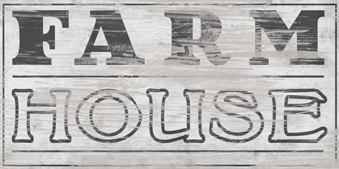 Framed Vintage Farmhouse Sign I Print