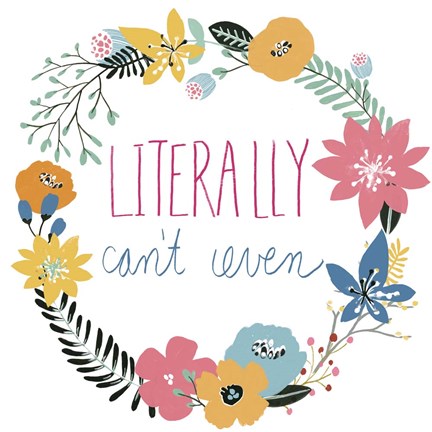 Framed Snarky Florals VI Print