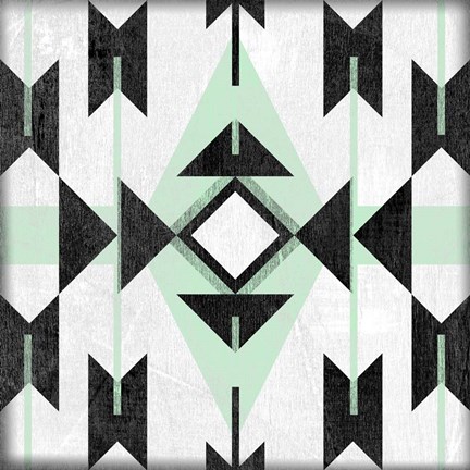 Framed Modern Aztec Motif II Print